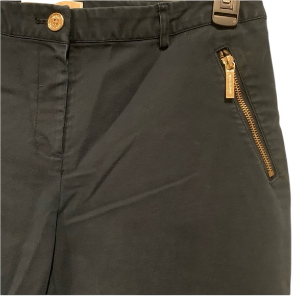 MICHAEL Michael Kors Skinny Trousers with Gold Zip - Picture 2 of 5